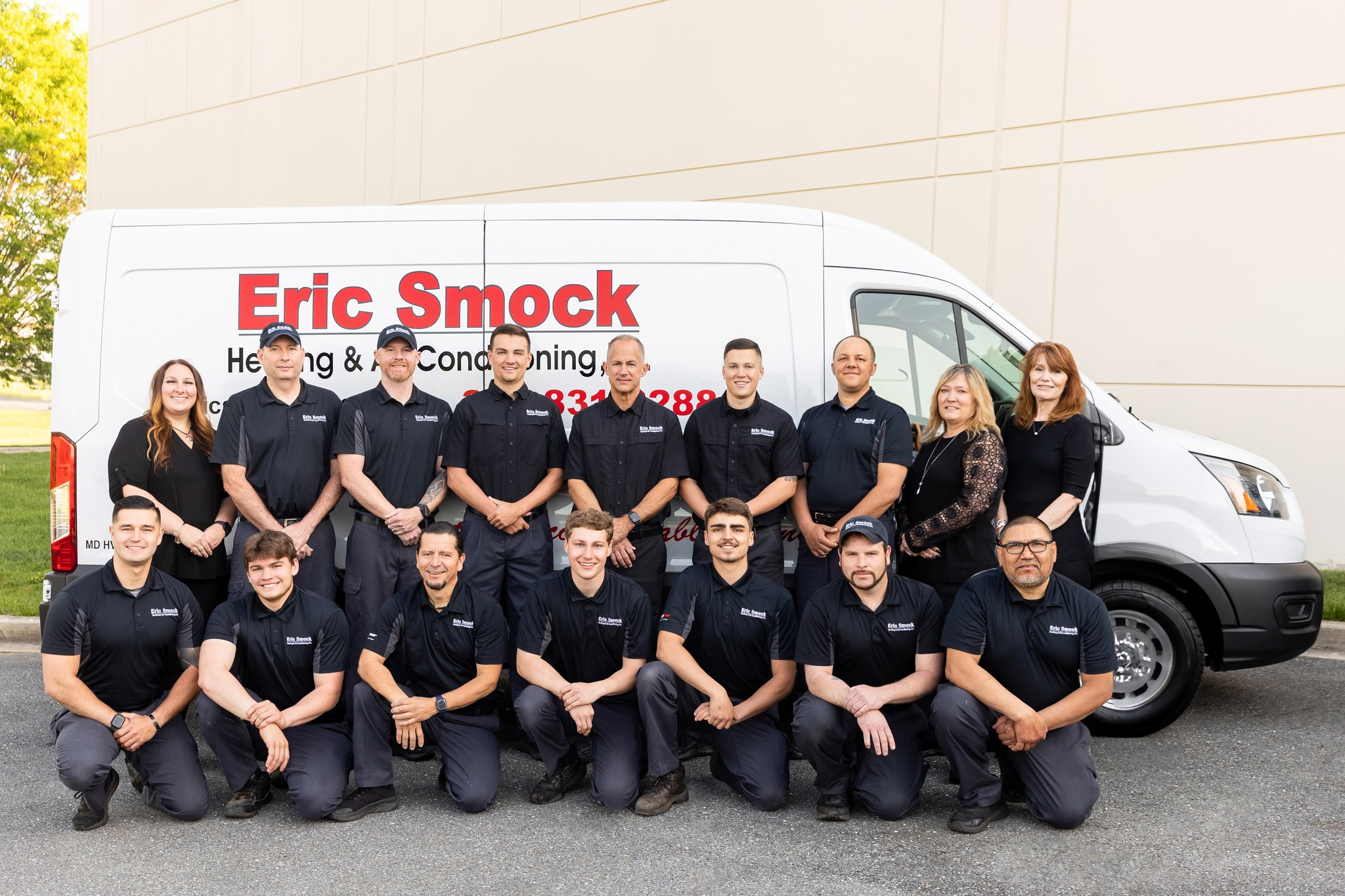 group picture smock team hvac fredericks md