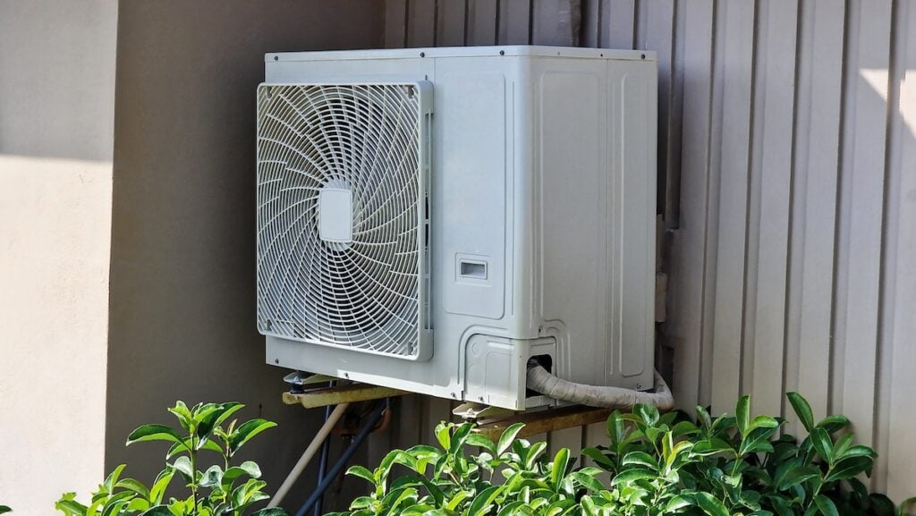 Air Conditioner And Heat Pump. Split HVAC System Unit