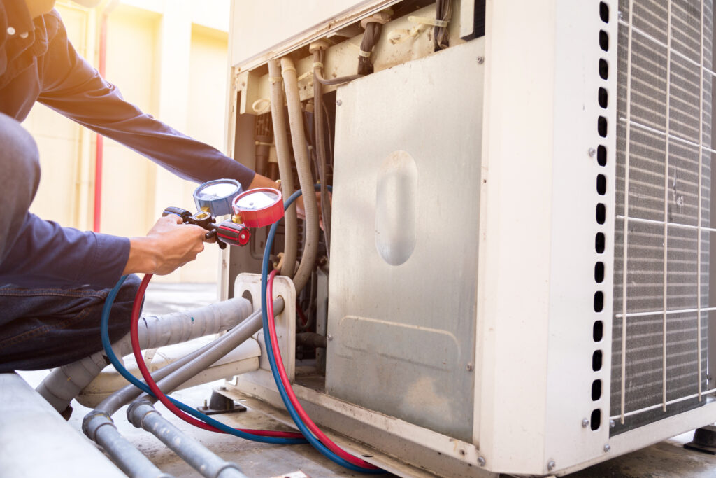 Technician is checking air conditioner ,measuring equipment for filling air conditioners. what is the $5000 rule for hvac?