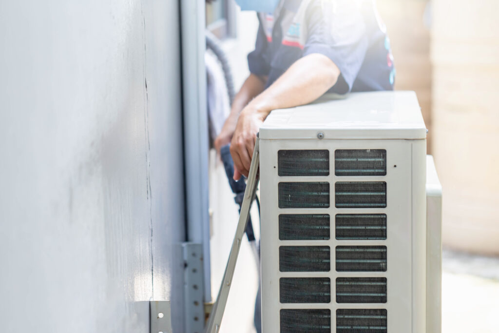 Selective focus of Air conditioner compressor,