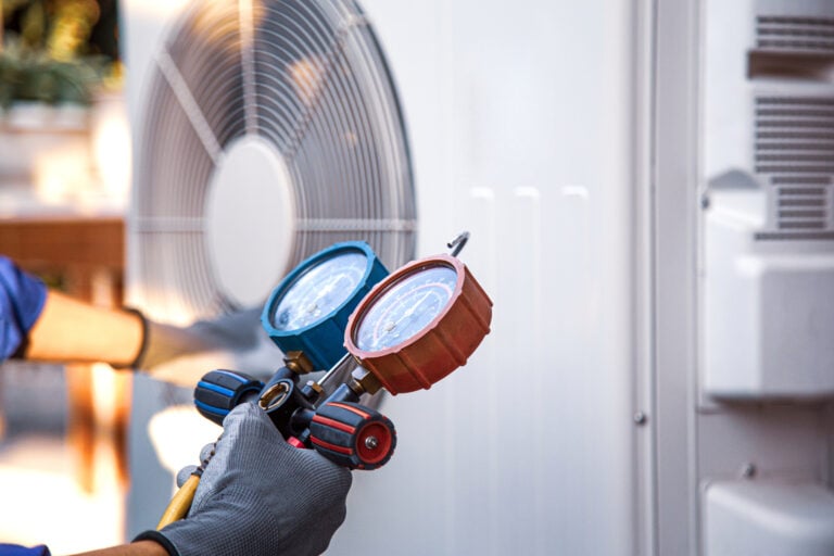 HVAC system service technician