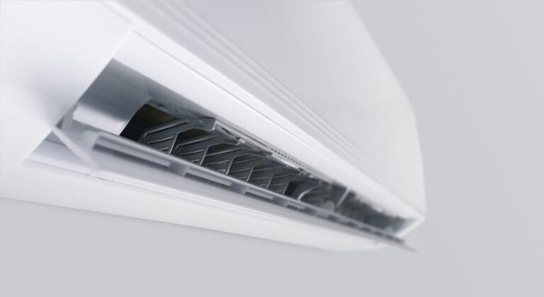 air conditioner on the wall, room cooling equipment.
