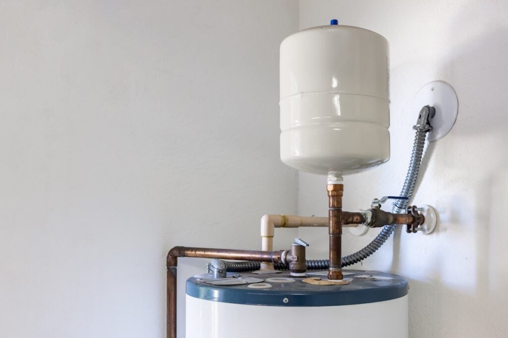 pipe nut in the water heating system. 