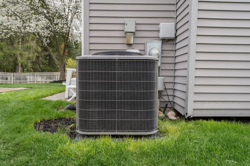 new air conditioning system and condenser unit have been professionally installed