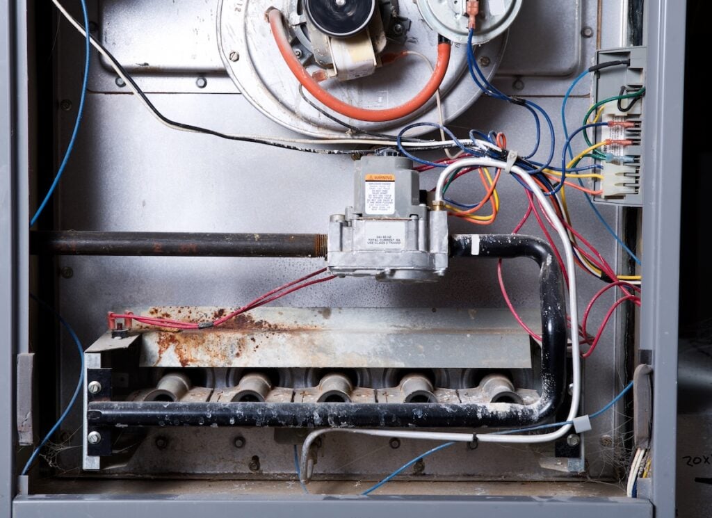 Furnace inside